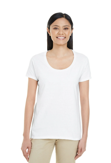 64550L Gildan Softstyle Ladies Deep Scoop T-shirt