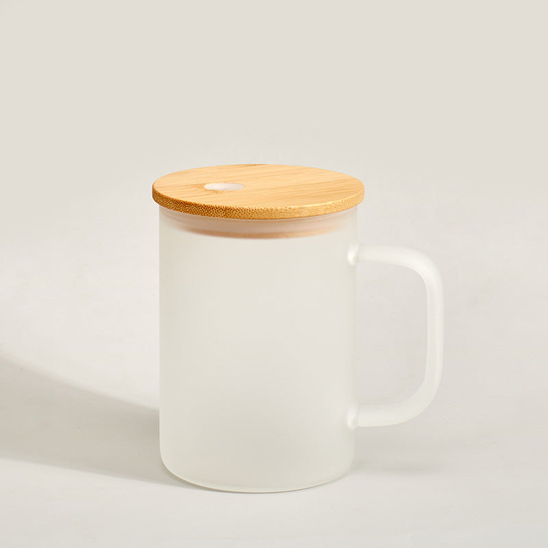 Glass Cup with Lid