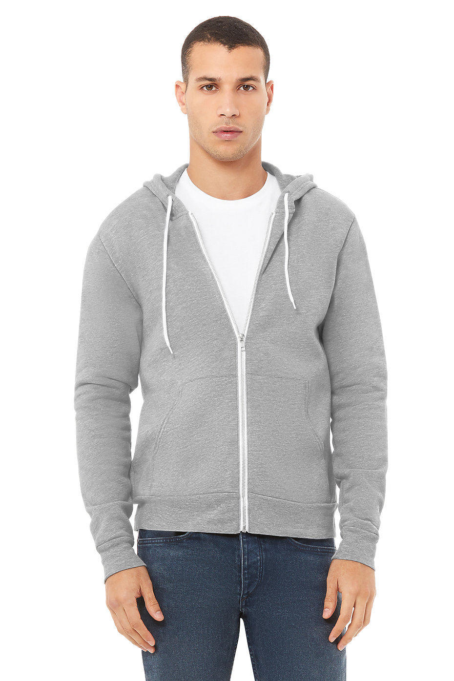 Bella canvas zip up hoodie on sale