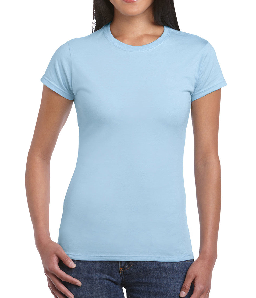 Light blue sale t shirt ladies