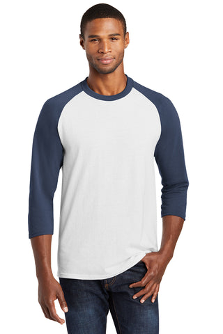 Port Company ADULT Core Blend 3 4 Sleeve Raglan Tee Aviva Dallas