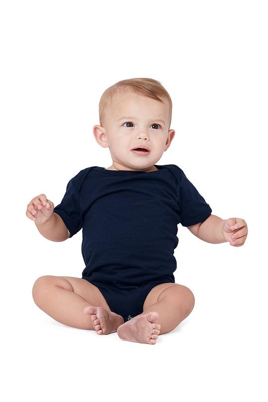 Dallas Cursive Baby Onesie Navy / 24M