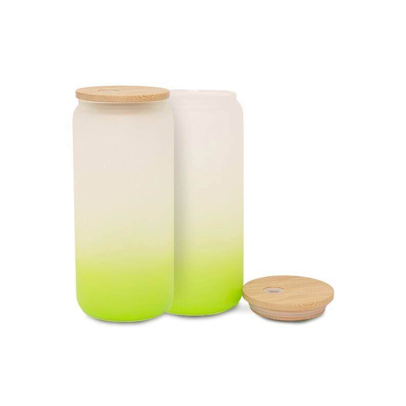 Can Shaped Glass with Bamboo Lid - Blake Farms